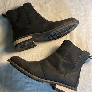 Kodiak Black Leather Men's Boots Chelsea
